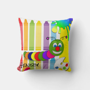 Almofada Verme de Camarões Amarelos travesseiros decorativo