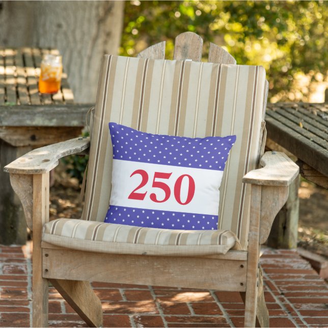 Almofada Vermelho Branco & Azul Patriótico 250 (Cadeira)