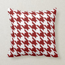 Vermelho branco Pied De Poule Houndstooth