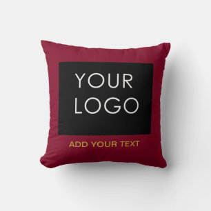 Almofada Vermelho brilhante Empresa personalizável adicione