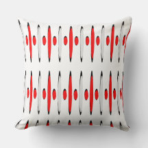 Vermelho Cinza Preto Retrofuturismo Designer Moder