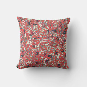 Almofada Vermelho coral A1B2C3