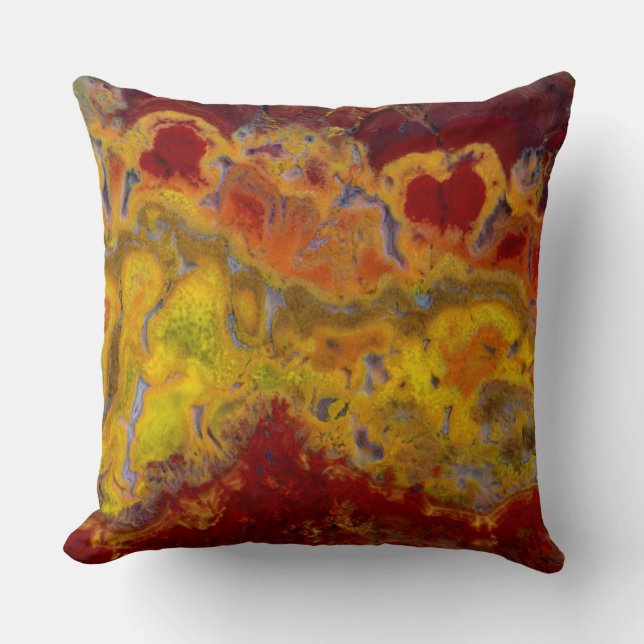 Almofada Vermelho e amarelo Crayloa Jasper (Frente)
