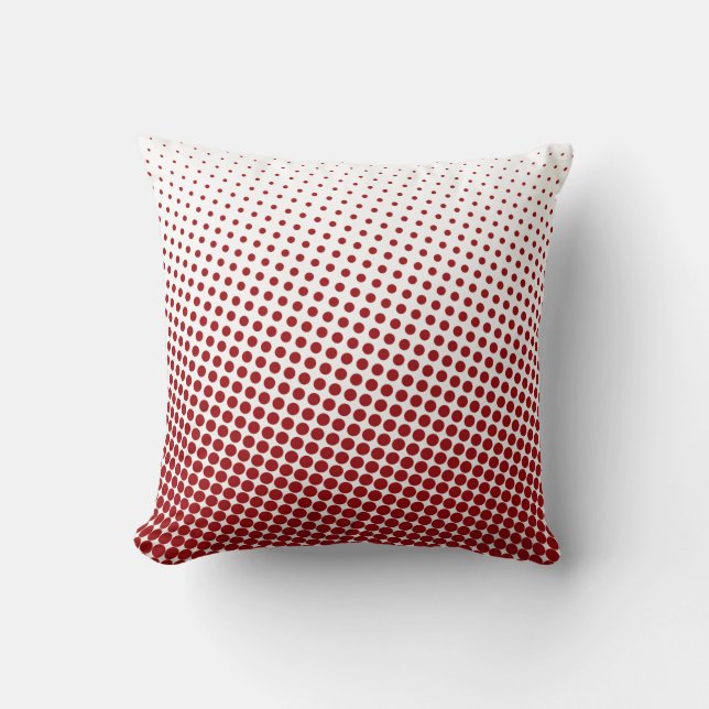 Almofada Vermelho e branco de intervalo mínimo do teste (Frente)