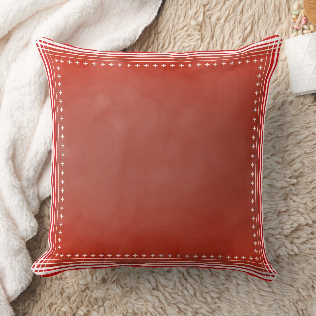 Almofada Vermelho Inspirado Dinamarquês (Cobertor)