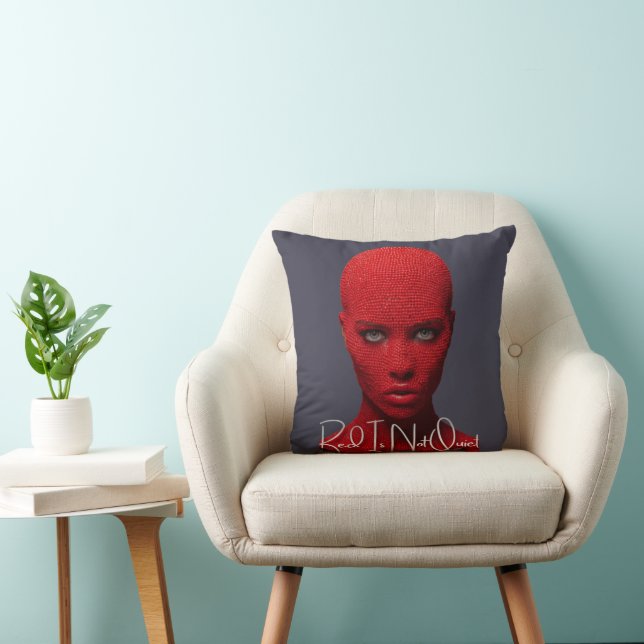 Almofada Vermelho Não é Silêncio (Cadeira)