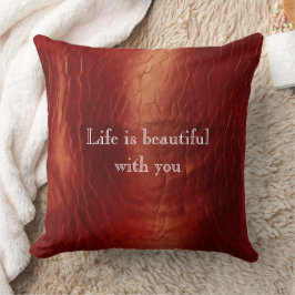 Almofada Vermelho Ocidental