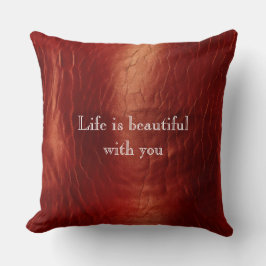 Almofada Vermelho Ocidental