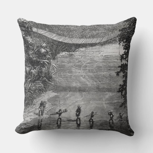 Almofada Verney Lovett Cameron (1844-94) que cruza o Lulin (Frente)