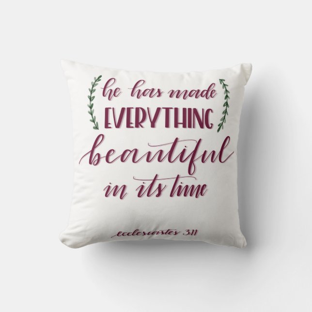 Almofada Verso de Ecclesiastes (Frente)