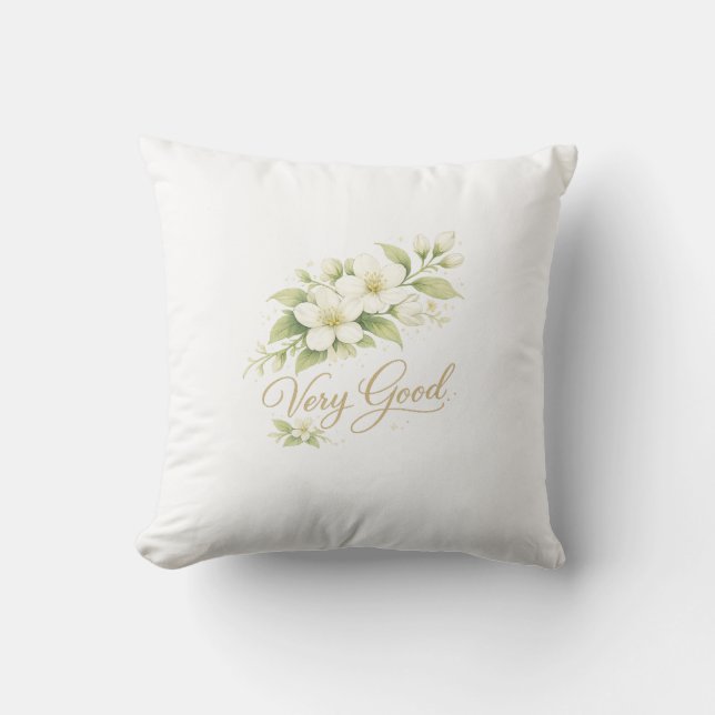 Almofada Very Good Floral Throw Pillow Elegant Design (Frente)