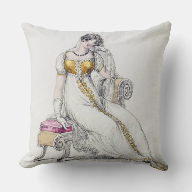 Almofada Vestido de noite ou vestido de casamento, placa de (Frente)