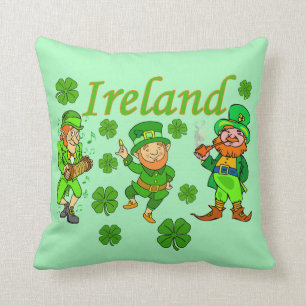 Almofada Vetor - trevo Ireland do Leprechaun