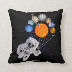 Almofada Via Láctea do astronauta dos planetas do sistema