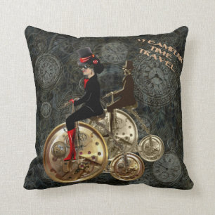 Almofada viagem de tempo de Steampunk, peido de bolso