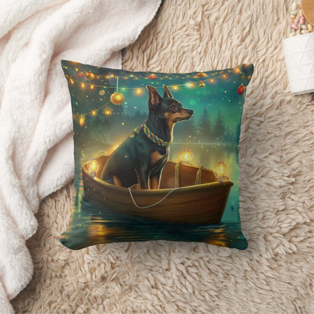 Almofada Viagem Festiva de Natal do Kelpie Australiano (Cobertor)