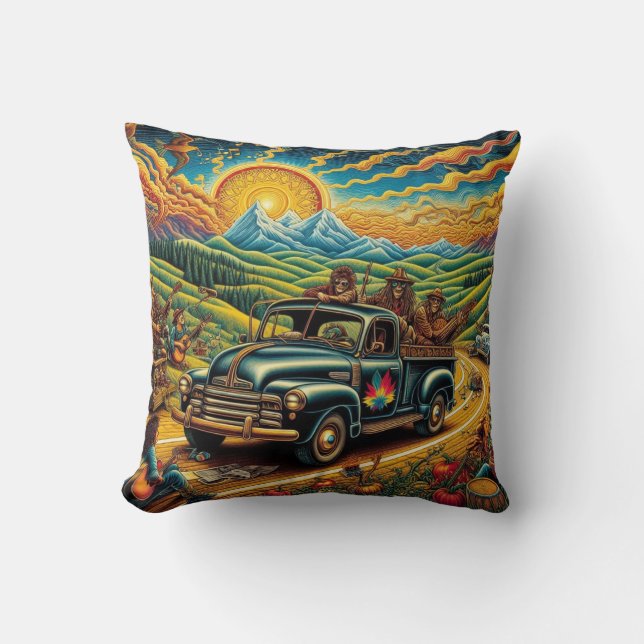 Almofada Viagem na Folk Art (Frente)