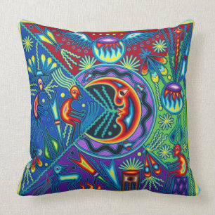 Almofada Viagem tribal maia mexicano de Boho da arte de