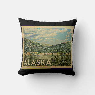 Almofada Viagens vintage do Alasca