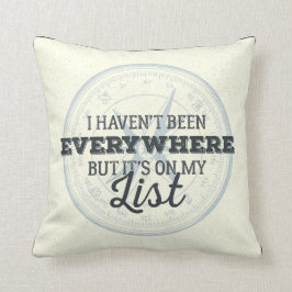 Almofada Viajam mais citações inspiradores do selo do