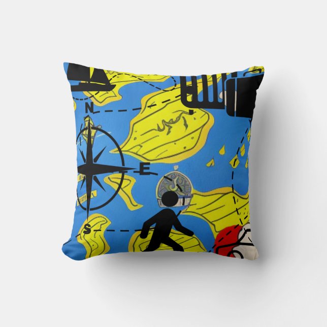 Almofada Viajante do Mundo (Frente)