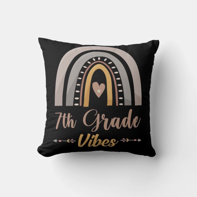 Almofada Vibes da 7ª Série Volta às Aulas da Sétima Série (Frente)