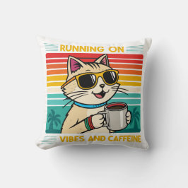 Almofada Víblias de café retrô - Furioso lover de cafeína