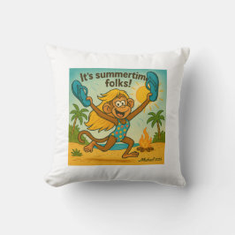 Almofada Víblias de Verão: Macaco com Flipflops