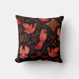 Almofada  Vibrant floral and leafy pattern designs