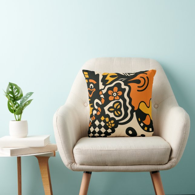 Almofada Vibrant Masked Whimsy (Cadeira)
