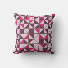 Almofada Vibrant Nubian Geometric Throw Pillow | African Et