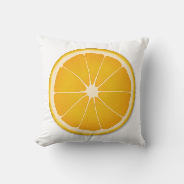 Almofada Vibrant Summer Orange Home Decor (Frente)