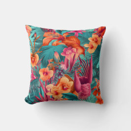 Almofada Vibrante Beleza Floral Interior Tropical