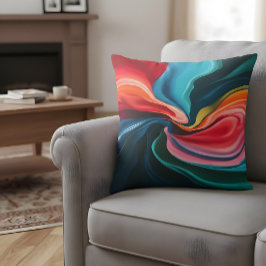 Almofada Vibrante Colorida abstrato