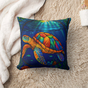 Almofada Vibrante Design de Tartaruga Marinha em Vidro Colo