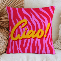 Vibrante Vermelho e Rosa Estampa de Zebra Ciao! 