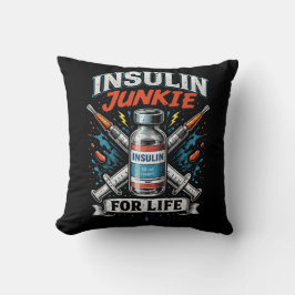 Almofada Viciado em Insulina para a Vida 