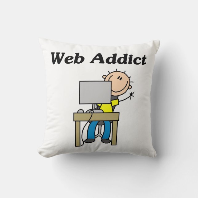 Almofada Viciado em Internet (Frente)