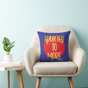Almofada Viciado em mais slogan de recuperação