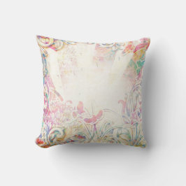 Almofada Victorian romântico com beira da flor