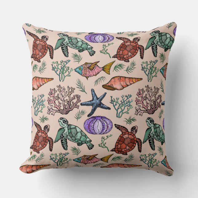 Almofada Vida marinha (Frente)