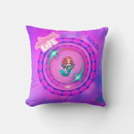 Almofada Vida Sereia Personalizada, Fortes Crianças e Adult