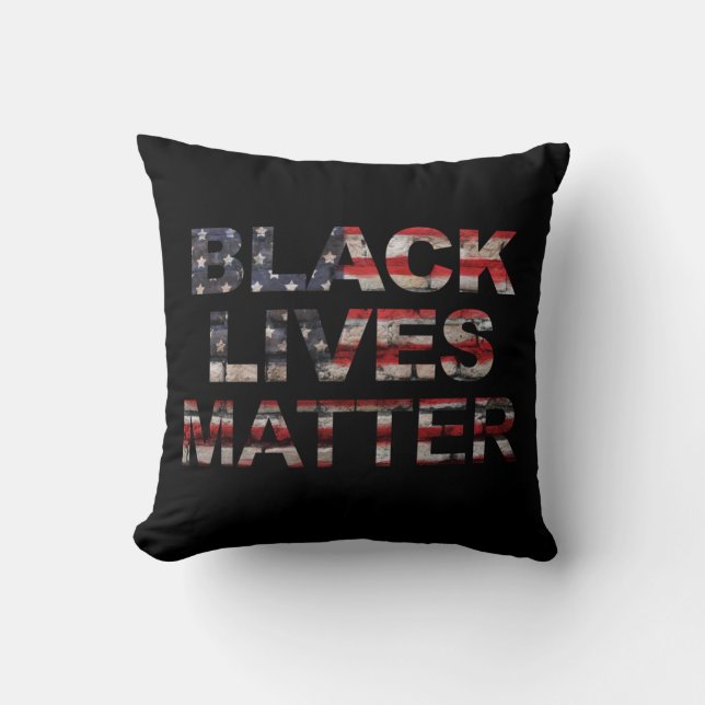 Almofada Vidas Negras Importam| Bandeira Americana (Frente)