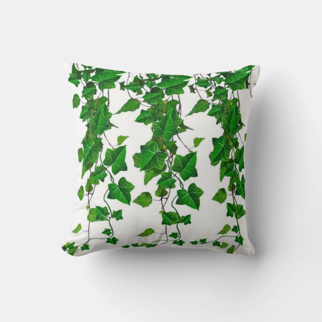 ALMOFADA VIDEIRAS VERDES DA HERA DE VERIDIAN BRANCAS (Frente)