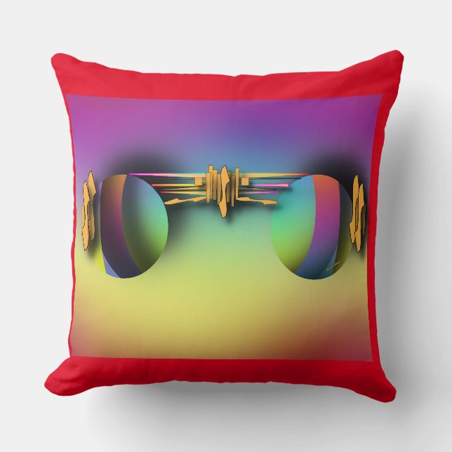 ALMOFADA VIDRAÇAS DE MASSA EM VERMELHO (Frente)