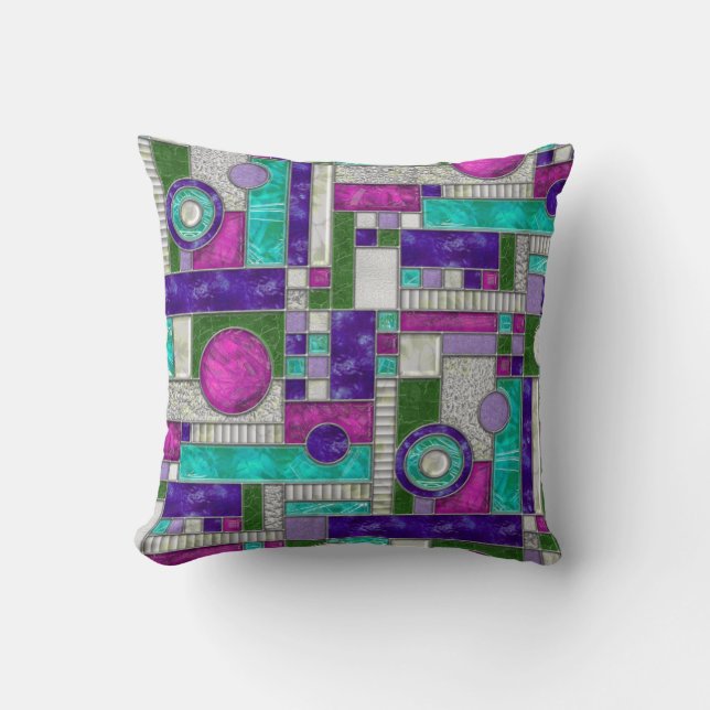 Almofada Vidro Colado de Teto Rosa (Frente)