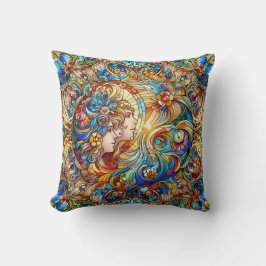 Almofada Vidro Itriciado E Colorido