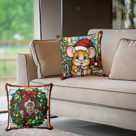 Almofada Vidro Mouse de Natal