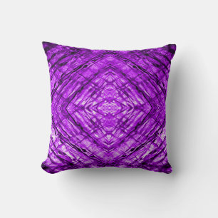 Almofada Vidro roxo caleidoscópio Textura