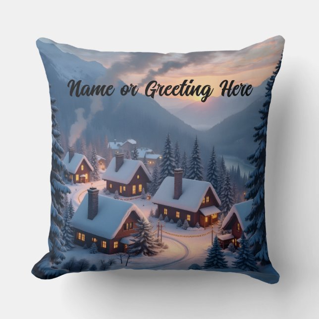 Almofada Vila de Natal Personalizada 1 (Frente)